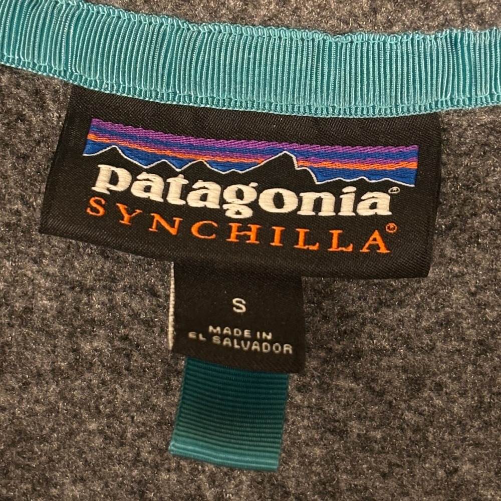 PATAGONIA Lightweight Synchilla Snap-T Pullover Nickel Grey Men Small Fleece - Picture 4 of 11